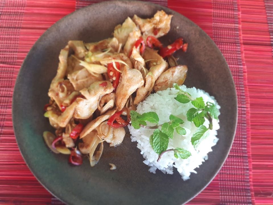 Stir- Fried chicken with lemongrass - Gluten free