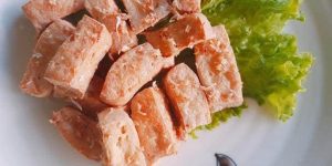 Deep- fried tofu with lemongrass