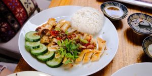 Grilled calamari with chilli paste