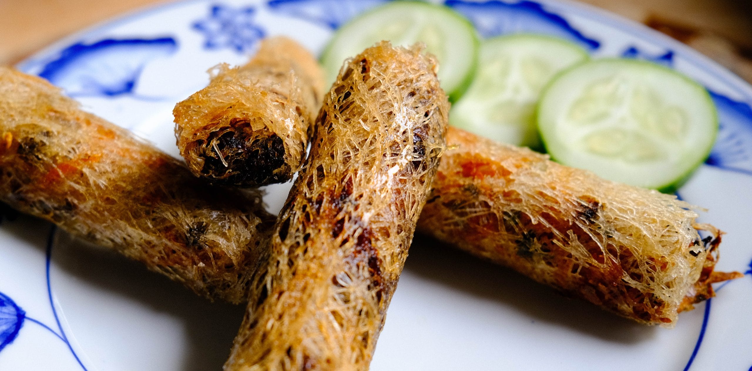 Fried bean springrolls