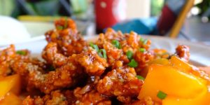 Crispy pork with sweet and sour sauce ( Chinese style)