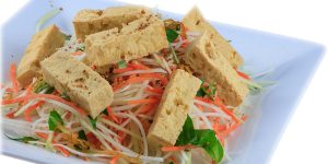 Papaya salad tofu