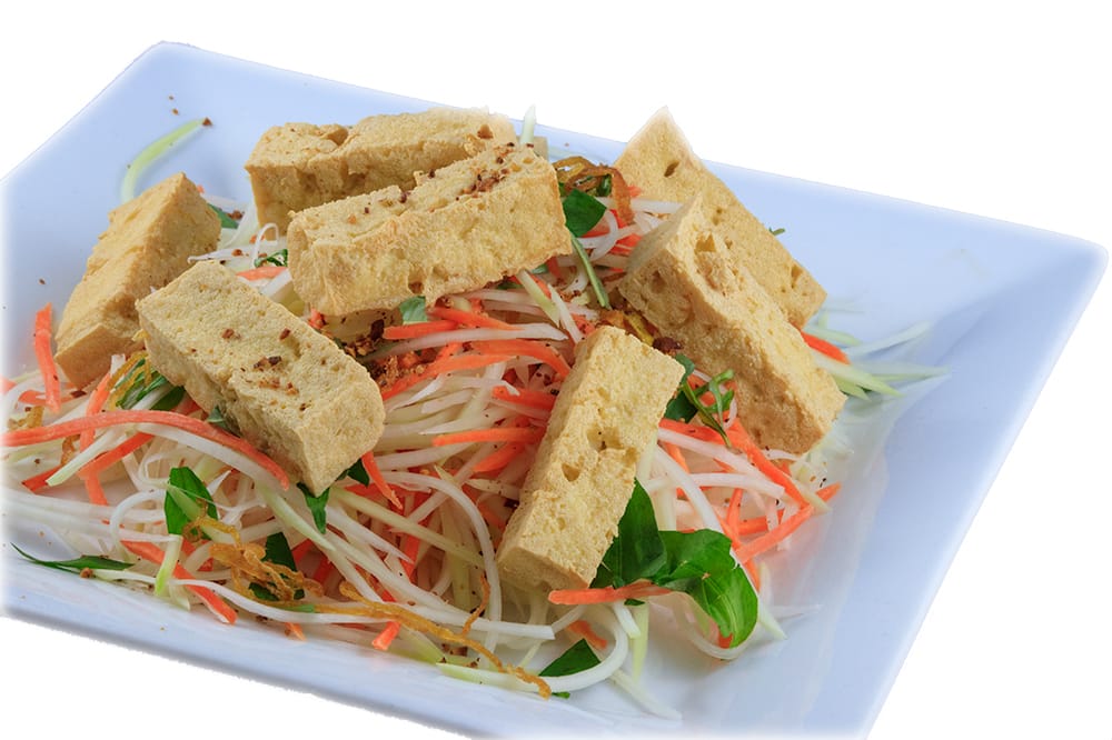 Papaya salad tofu - gluten free