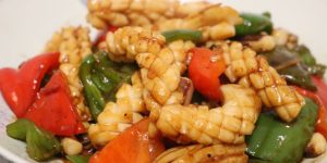 Chinese squid stir fry