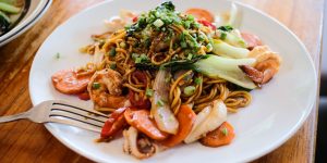 Seafood Chow Mein ( Chinese seafood stir- fried noodles)