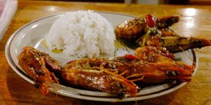 Grilled Tiger Prawns with tamarind sauce
